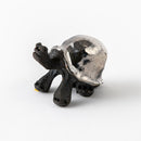 かめ　赤絵　プラチナ