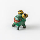 カエル　赤絵　緑