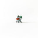 カエル　赤絵　シルバー