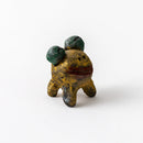カエル　赤絵　ゴールド
