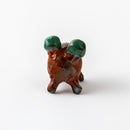 カエル　赤絵　赤