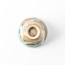 線刻　高台飯碗　青白