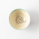 線刻　夫婦茶碗(小)　青白