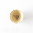 線刻　ミニカップ　ヒワグリーン