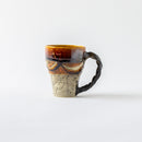 線刻　ねじり手フリー　アメ茶