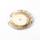 線刻　楕円皿　アイボリー