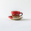 線刻　ミニコーヒー　レッド