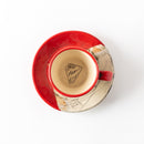 線刻　ミニコーヒー　レッド