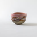 線刻　大福碗　ピンク