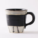 黒織部幾何紋 マグカップ