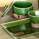 織部くし目 長角皿（大）