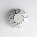 十角鉢　コバルト線紋　(小)