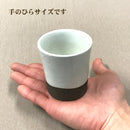 粉引くし目 カップ