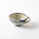 片手スープ鉢 花安南