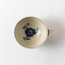 片手スープ鉢 花安南