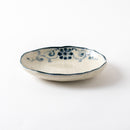 楕円取皿 四方花紋