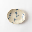 楕円取皿 花つなぎ