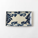 長角皿 ツル唐草