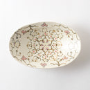 楕円鉢　アラベスク