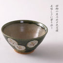 織部椿白 飯碗