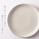 粉引しのぎ 22cm皿