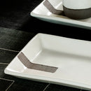 粉引くし目 長角皿（小）