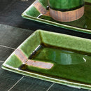 織部くし目 長角皿（小）