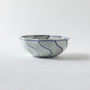 十角鉢　コバルト線紋　(小)