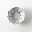 十角鉢　コバルト線紋　(小)