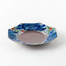 八角大皿　ブルーハルディン