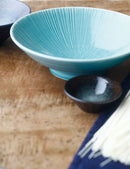 千段9.0めん鉢　トルコ青磁