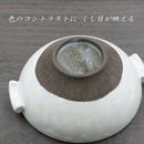 粉引くし目 スープ碗