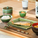 織部くし目 長角皿（大）