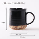 黒織部十草 マグカップ